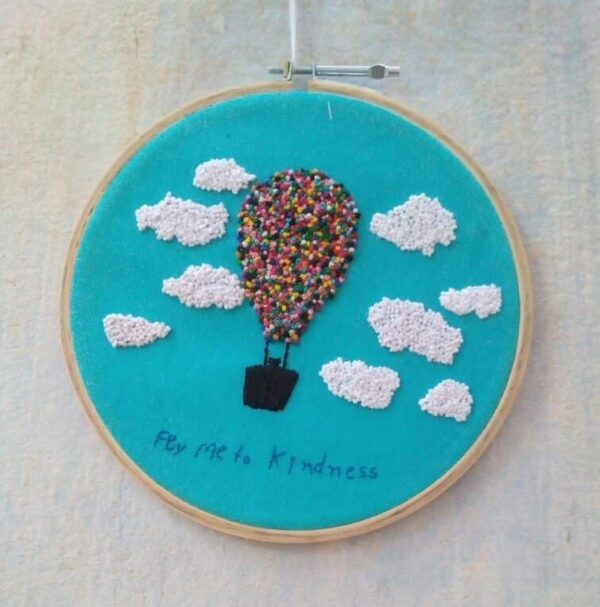 up inspired fly me to kindness hoop